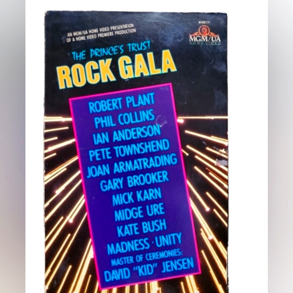 Prince's Trust Rock Gala VHS Tape Variety of popular rockers